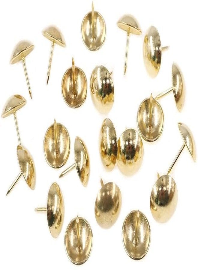Aakash Decor Chrome Gold Polished Pully Stud Pins Nails/Screws, Rust Free Push Nails, Sofa Nails 11mm Dia & Length 11mm Pack of 500 Pcs - Image 3